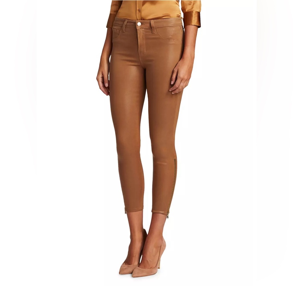 L'AGENCE Sabine High-Rise Ankle Coated Skinny Jeans - Like New- Size 23
